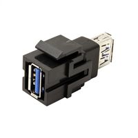 BACHMANN Keystone USB 3.0 coupler type A/A, black