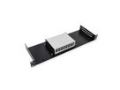 VALUE 19" Shelf, 1U, with 2 adjustable dividers, black