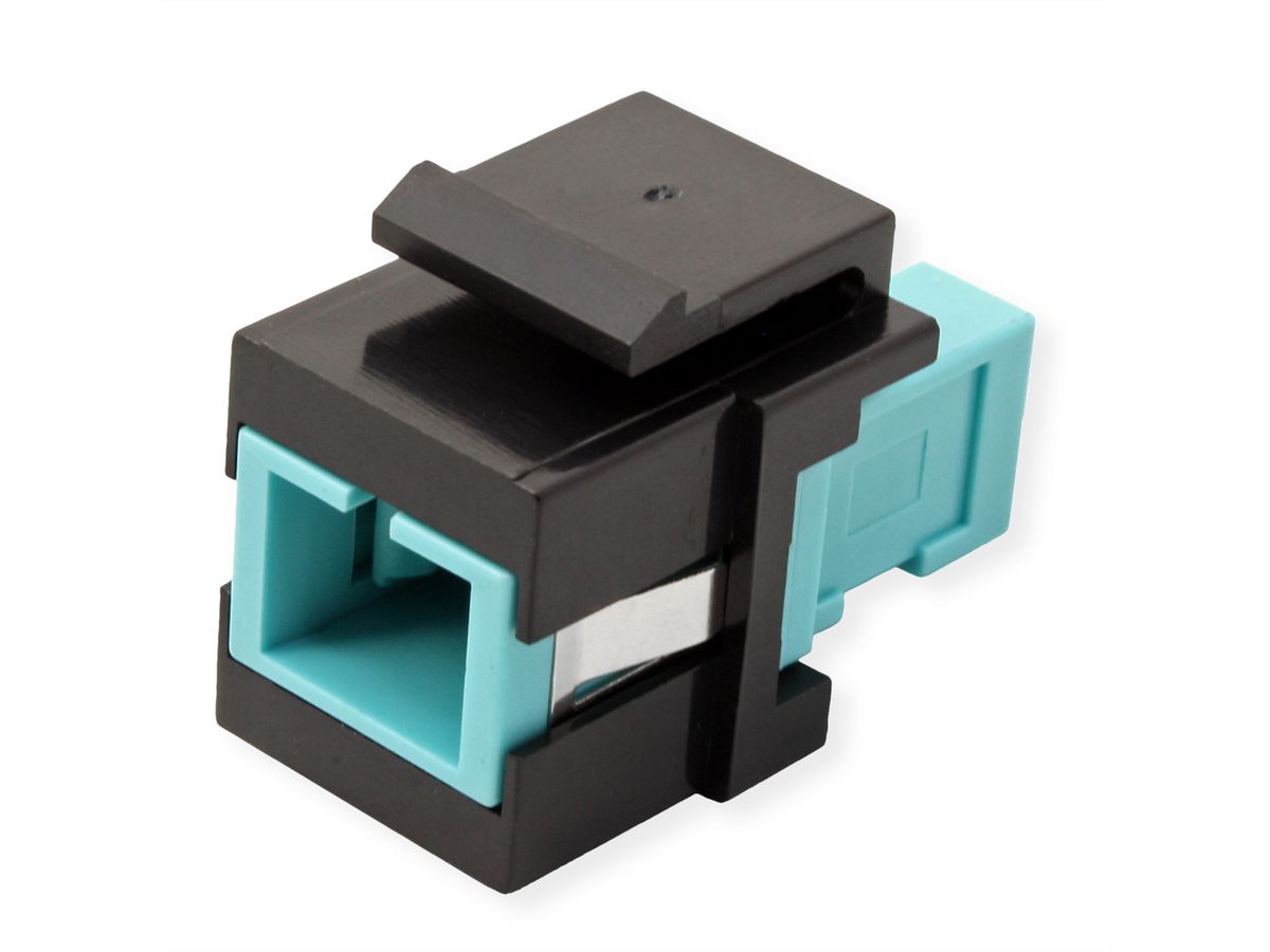 ROLINE Fiber Optic Keystone Jack, SC Simplex, Multimode, OM3