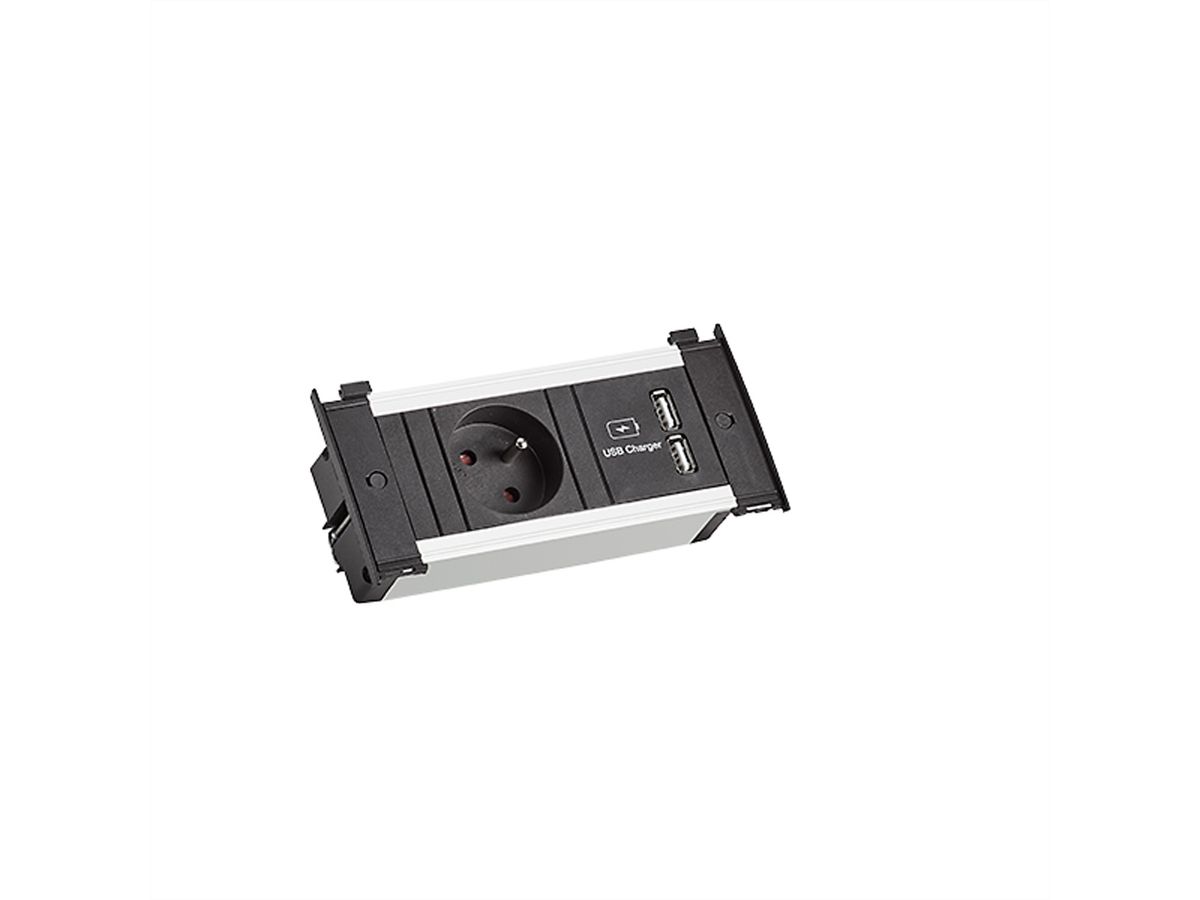 BACHMANN KAPSA XS 1xUTE 1xUSB Oplader voeding 0,2m GST18