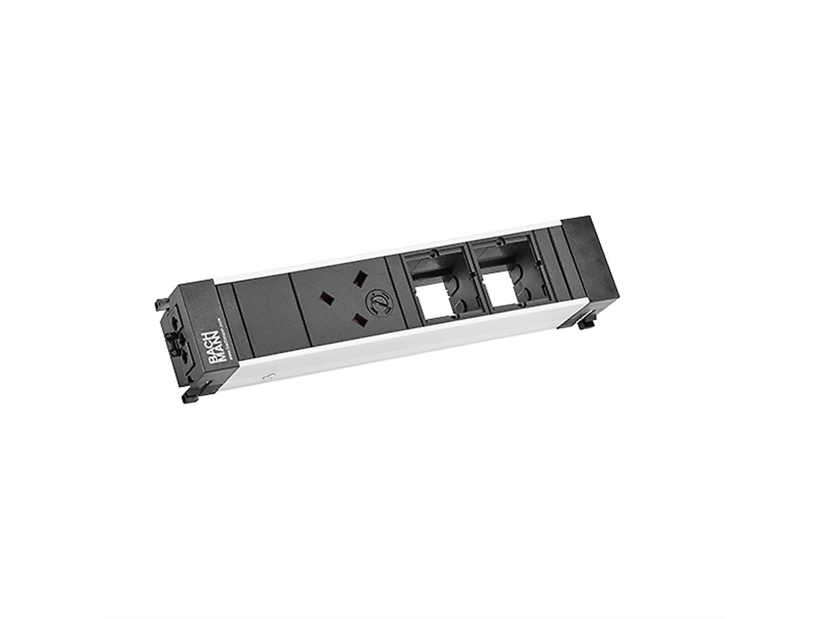 BACHMANN CONF 1xUK 45° 3,15A 2xCM, Stroomingang en -uitgang: GST18