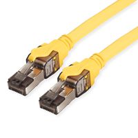 ROLINE S/FTP Patch Cord Cat.8 (Class I), stranded, LSOH, PoE, yellow, 3 m