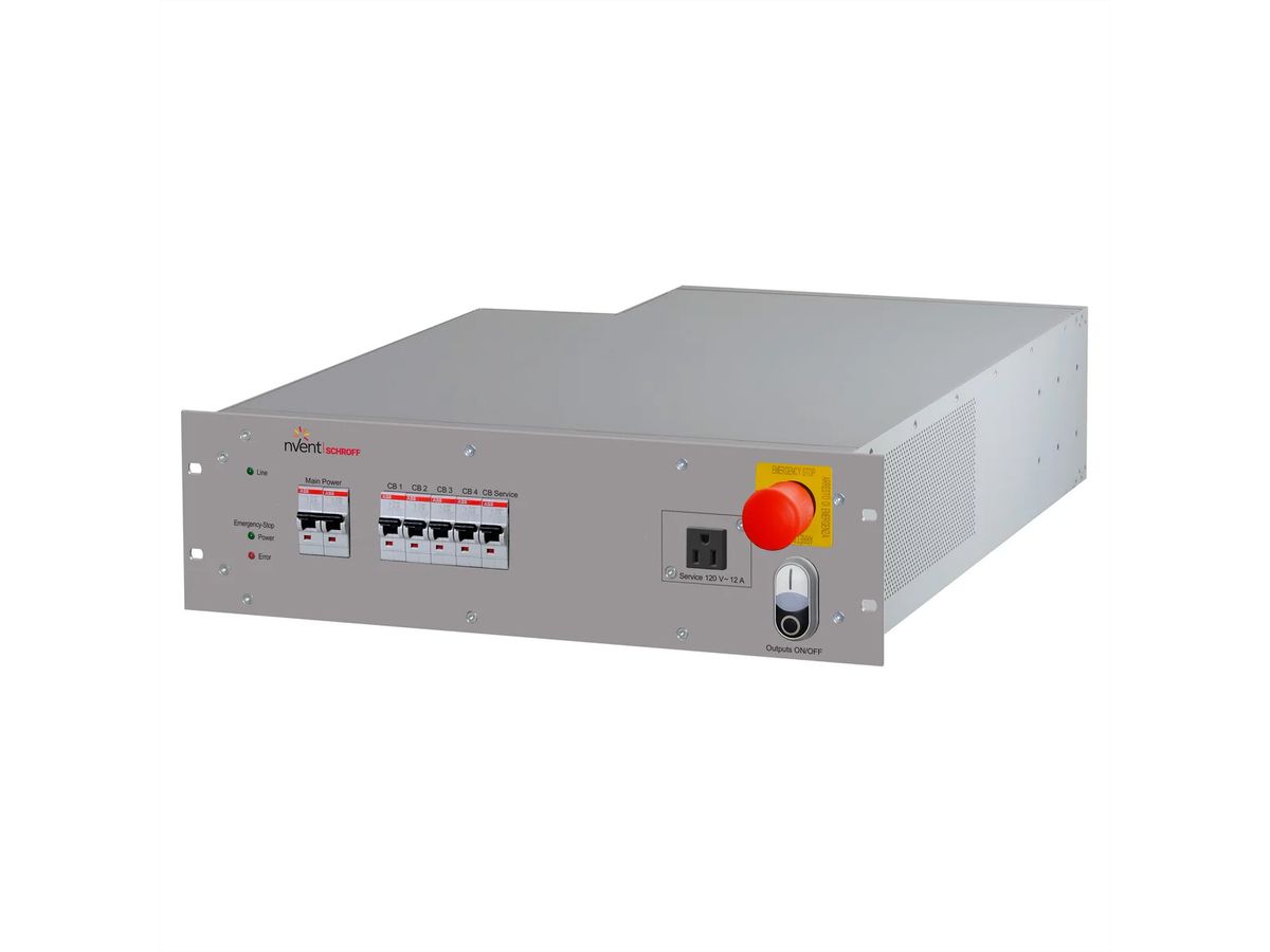 SCHROFF Rack Safety Plus, 3 U, 120 V AC, EMC Filter