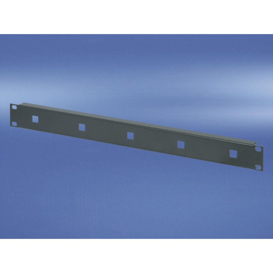 SCHROFF 19" Front Panel for Cable Eyes, 1.5 mm, St, RAL 7021
