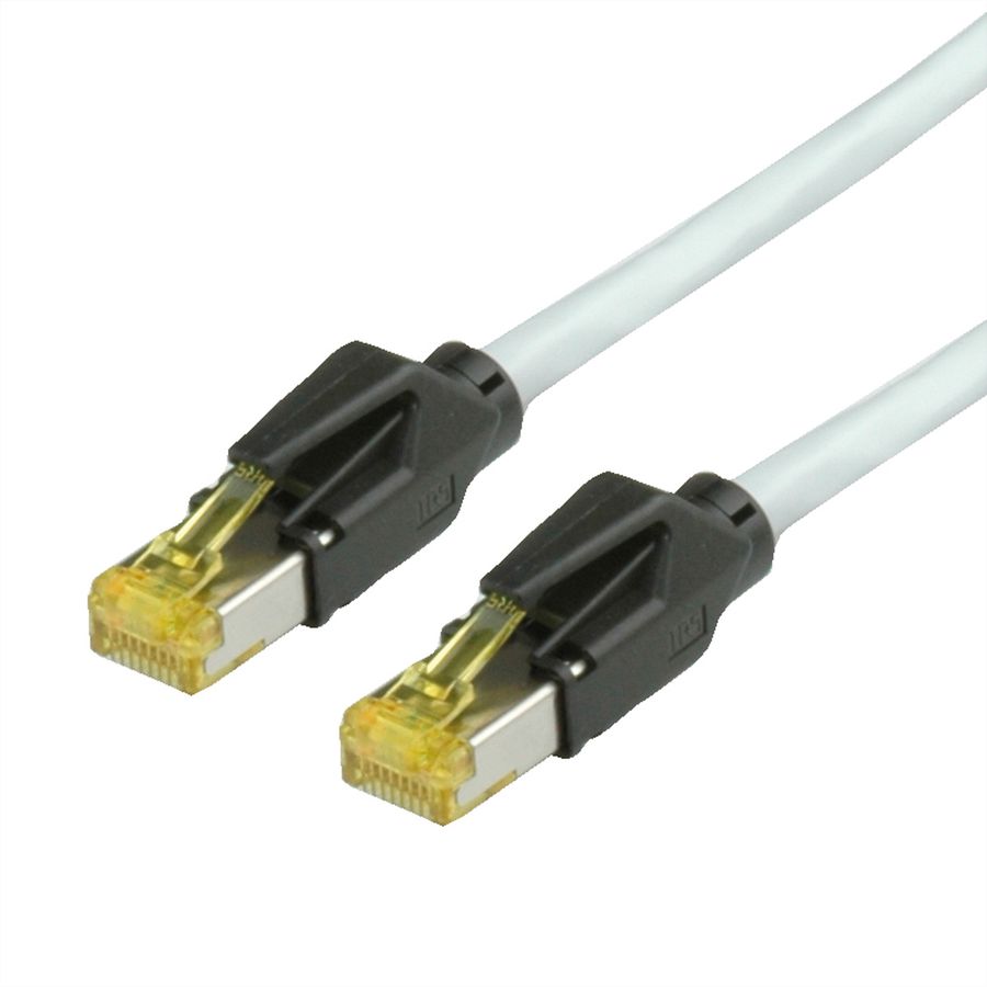 DRAKA Cat.6A (Class EA) Patch Cable UC900 / HIROSE TM31, grey, 10 m