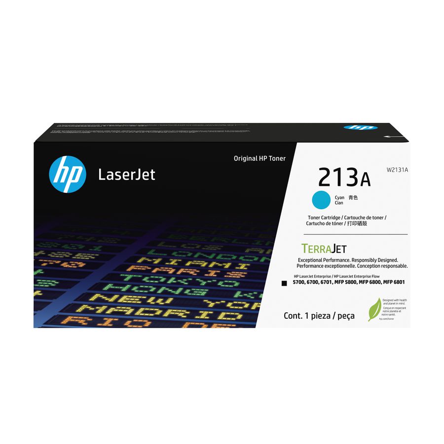 HP 213A originele LaserJet-tonercartridge, cyaan