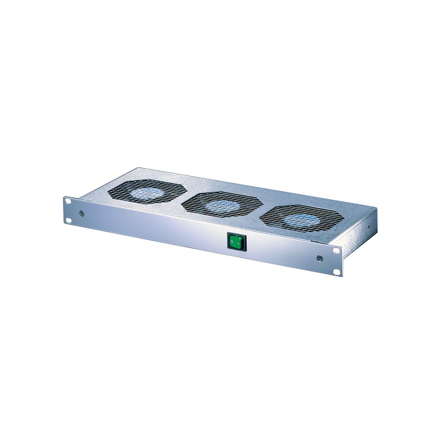 SCHROFF 19" ventilatoreenheid, 1 HE, met frontswitch, 6 ventilatoren, 230 VAC