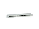 VALUE Cat.6A (Class EA) 19" Patch Panel, 24 Ports, STP, grey