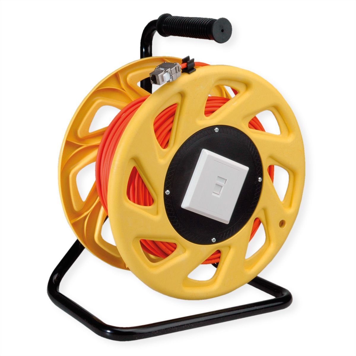 ROLINE RJ-45 kabelhaspel Cat.6A (Class EA), 60 m, oranje, 60 m