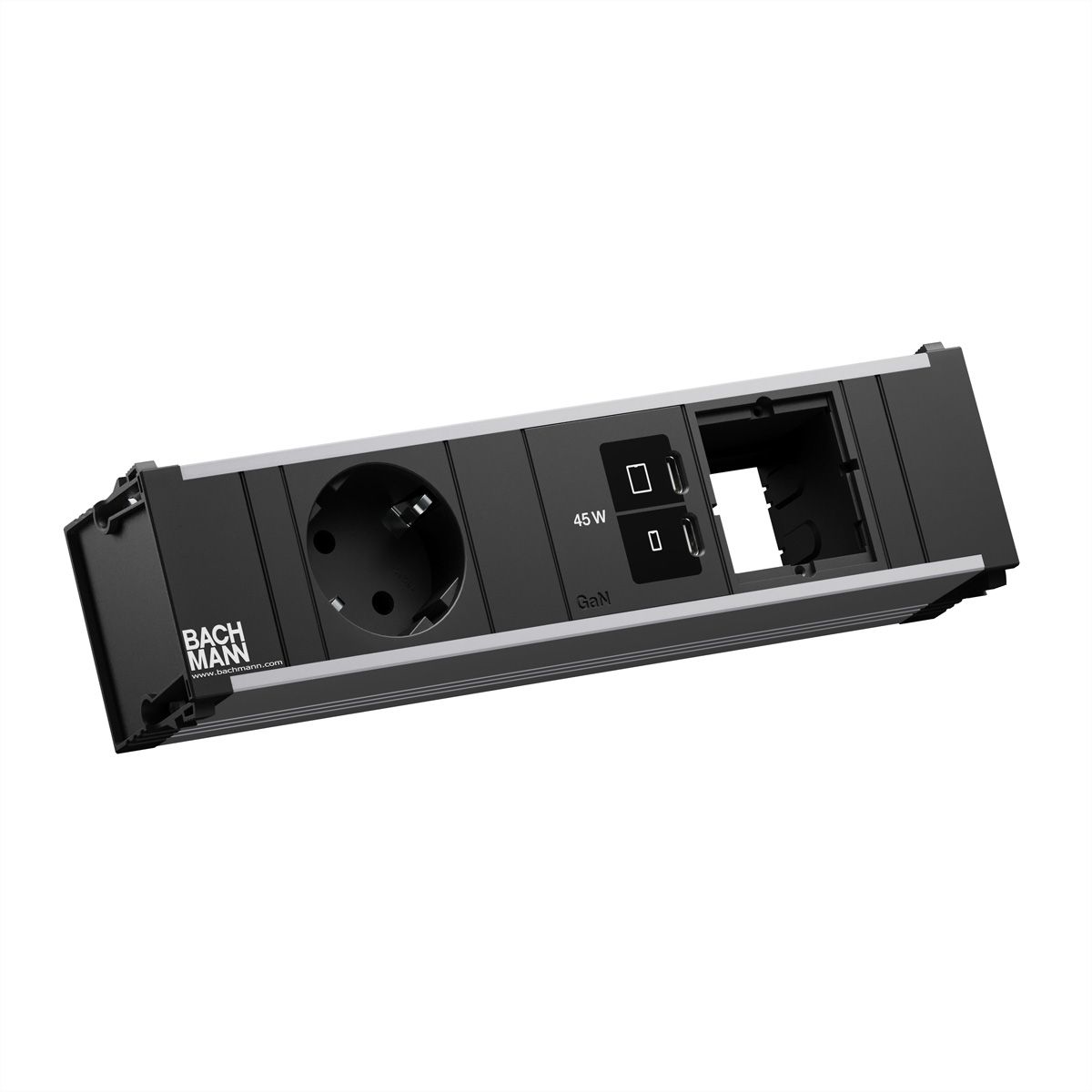 BACHMANN CONI 1xCEE7/3, 1xUSB C/C 45W 1xCM L=0.2m