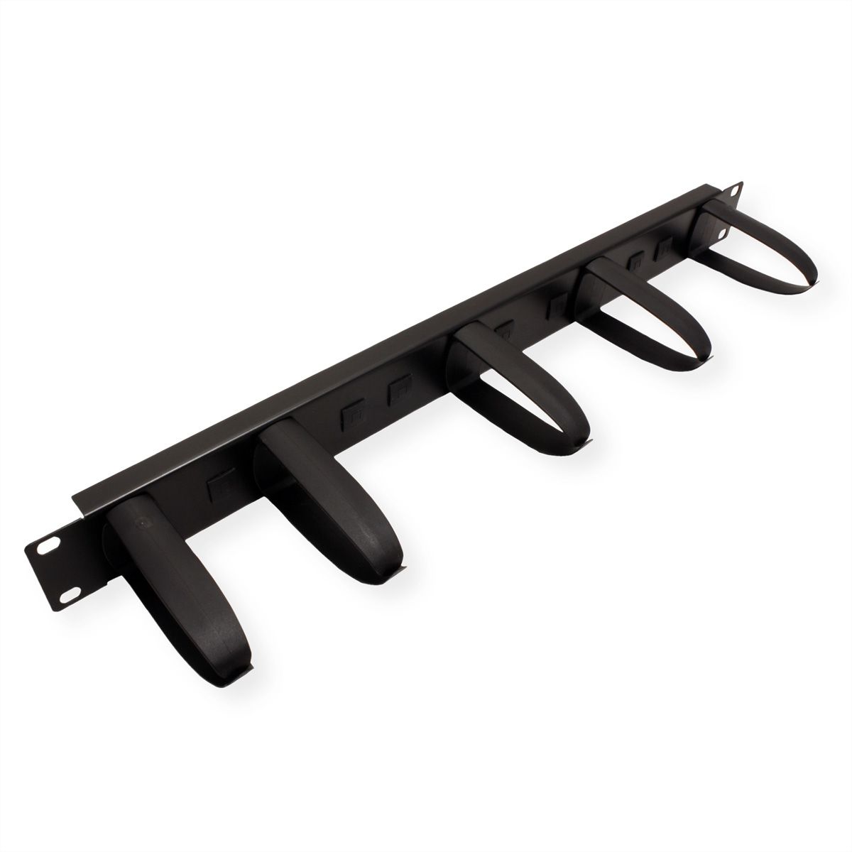 VALUE 19" Frontpaneel 1HE met 5 kabelogen, zwart