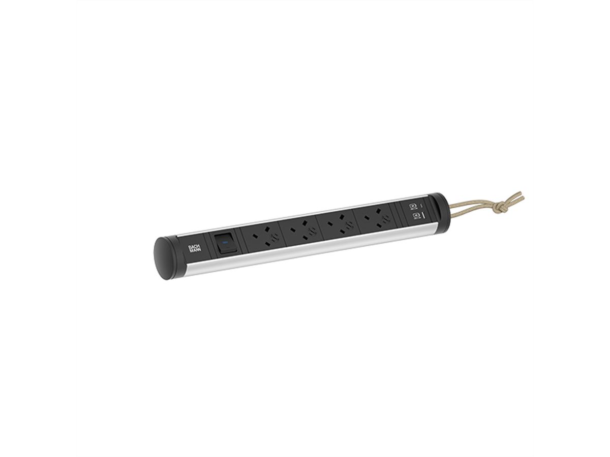 BACHMANN CYCLE Loop 4xUK 1xswitch 1xUSB A/C 22W 2.5m UK