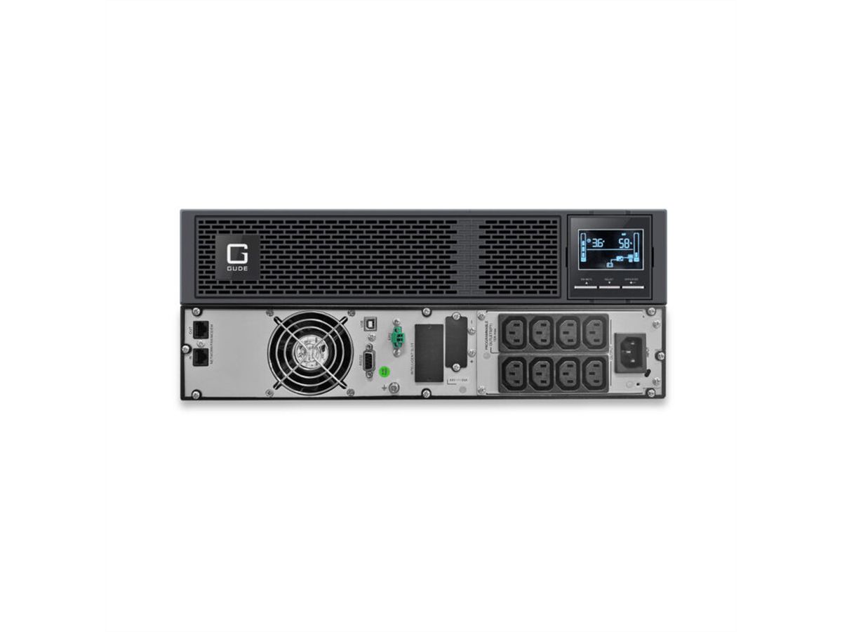 ROLINE ProSecure III 3000 RM2HE - Online UPS, 19" rack-versie, zwart, zwart