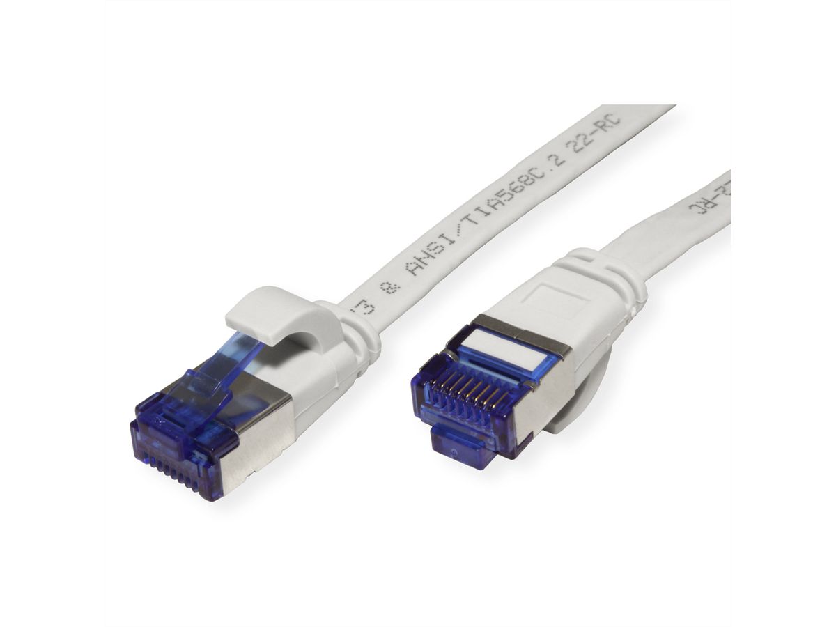 VALUE FTP patchkabel, Cat.6A (Class EA), extra plat, grijs, 1,5 m