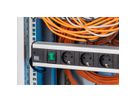 BACHMANN Craftsman socket strip 6x earthing contact, switch, 19-inch rack compatible, 2 m