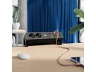 BACHMANN DESK2 2xbeschermend contact USB A&C, USB Lader 22W 1xABD 0,2m GST18 zwart