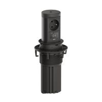 BACHMANN ELEVATOR2 1xUTE 1xUSB C, Wireless Charger 15W RAL9005 0.5m ISV