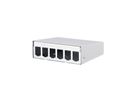 METZ CONNECT module opbouwbehuizing 6-poorts zuiver wit RAL9010
