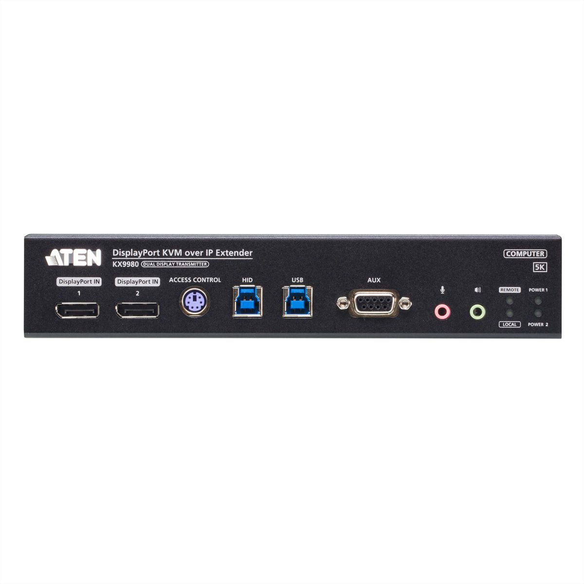 ATEN KX9980T 5K DisplayPort Dual Display KVM over IP-zender