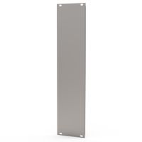 SCHROFF Front Panel, Refrofit Shielding, 6 U, 12 HP, 2.5 mm, Al, Anodized, Untreated Edges