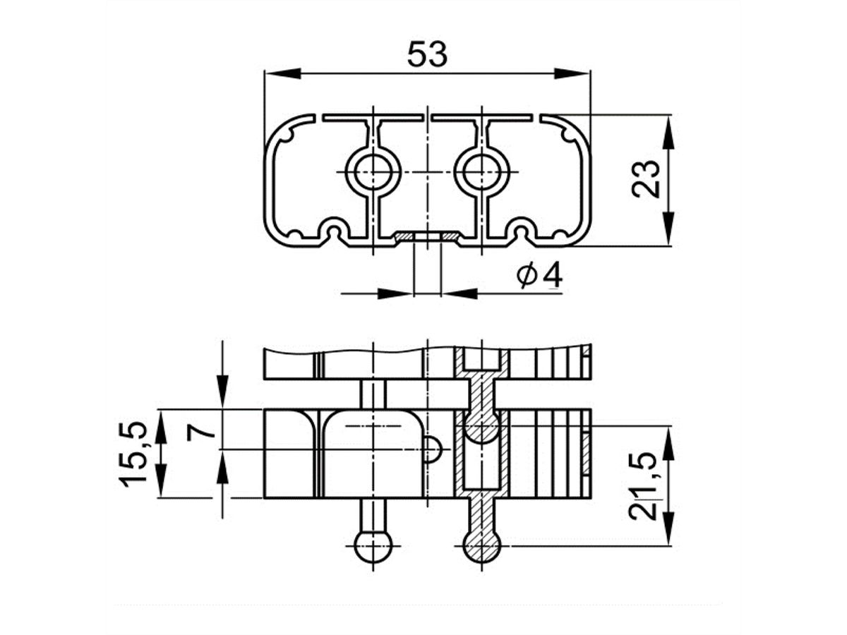 BACHMANN Classic kabelslang zwart RAL9005