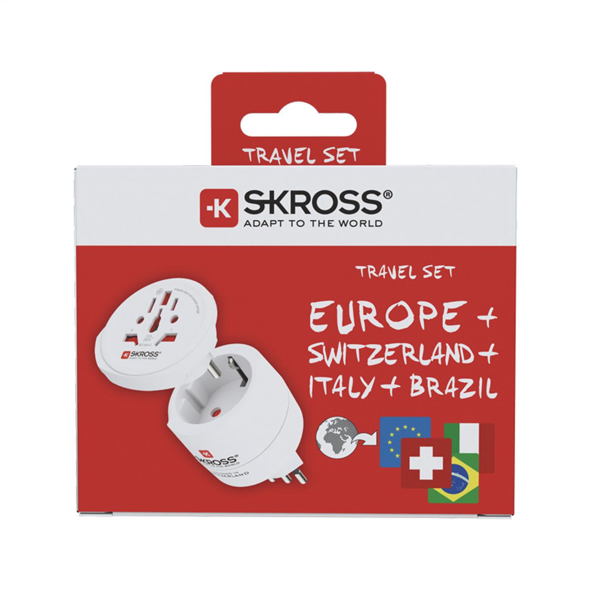 Skross Combo World to Switzerland Compact Adapter Set