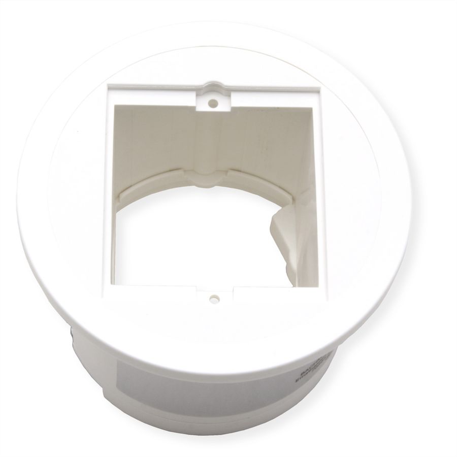BACHMANN PIX 1xCM RAL9010 Decorative ring in stainless steel look