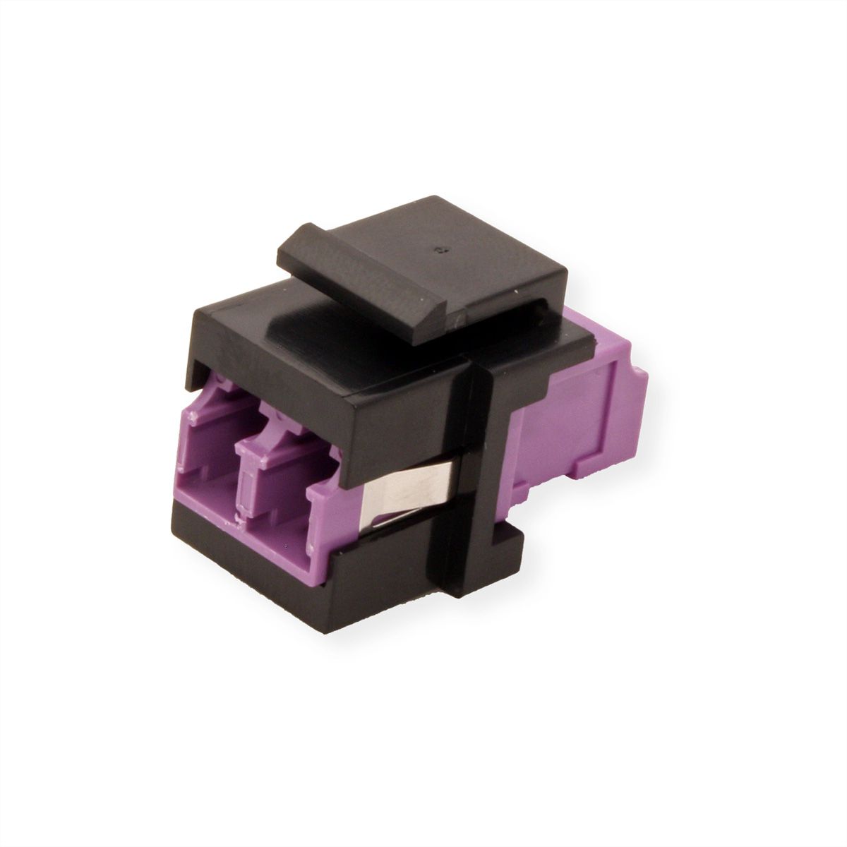 ROLINE Keystone glasvezeladapter LC/LC duplex, multimode, OM4