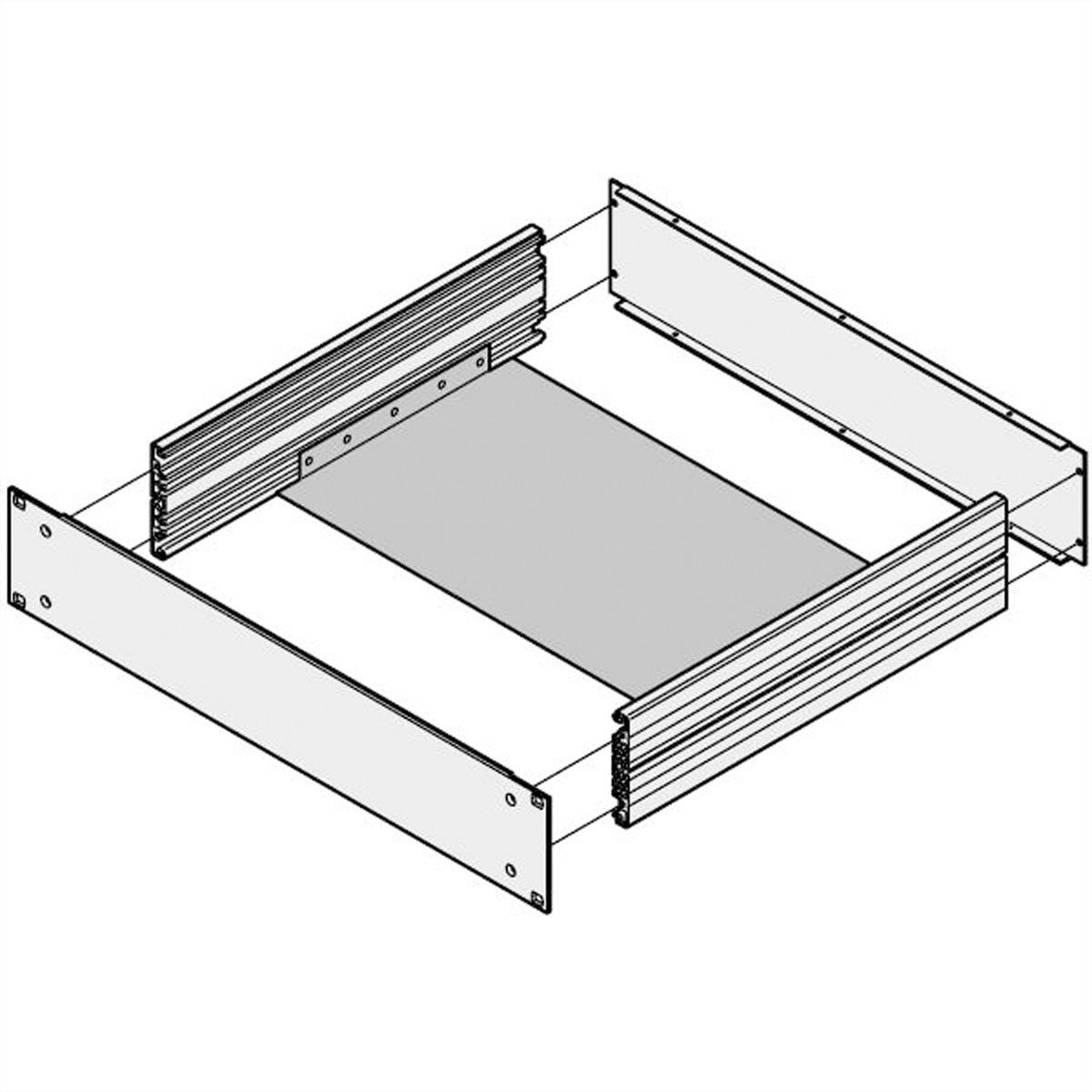 SCHROFF MultipacPRO Mounting Plate, Depth 390 mm