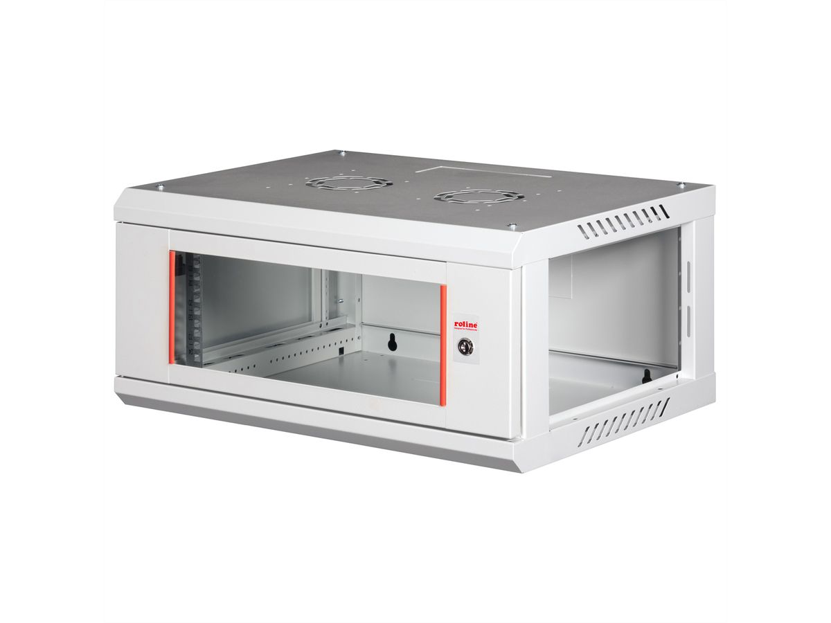 ROLINE 19-inch wandbehuizing Basic Plus 4U, 600x450 BxT grijs
