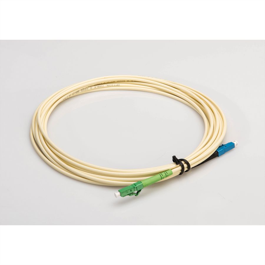 Fibre Optic Jumper Cable 9/125µm, LC UPC / LC APC, simplex, 5 m