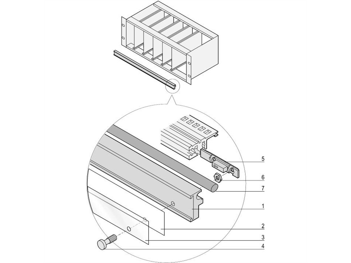 SCHROFF EuropacPRO Central Locking, 84 HP