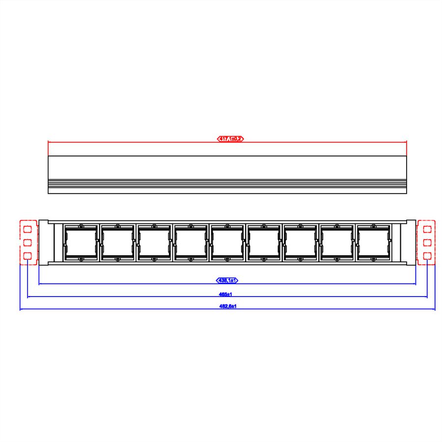BACHMANN UNIVERSAL 5x Geaard stopcontact, 2x ABD, 3 m