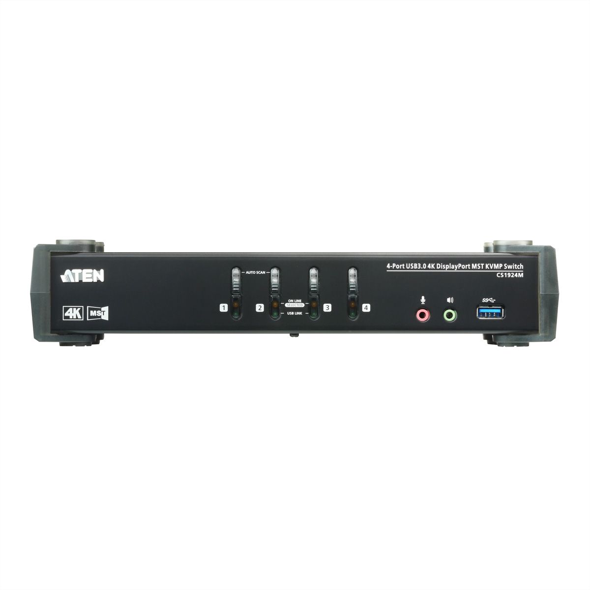 ATEN CS1924M 4-Poorts USB 3.0 4K DisplayPort MST KVM Switch