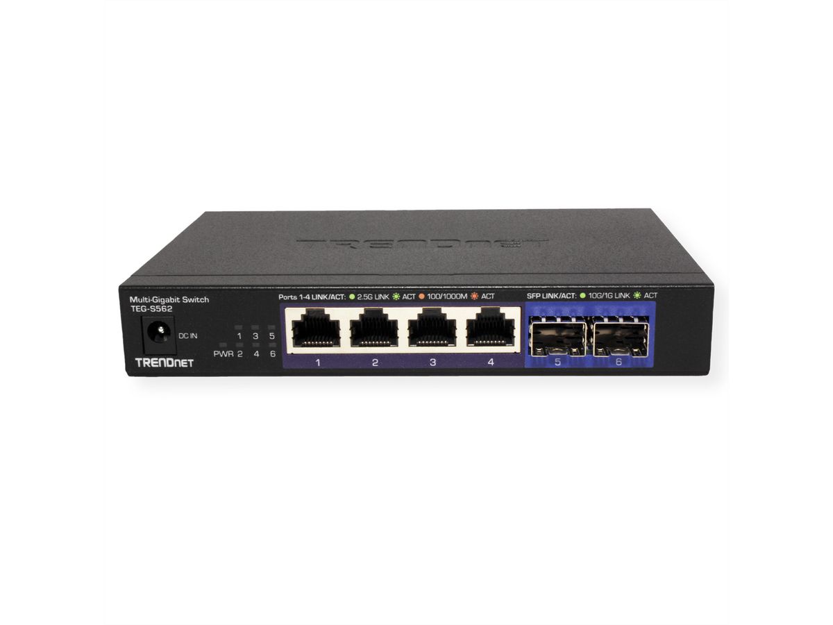 TRENDnet TEG-S562 6-Port Switch, Multi-Gigabit