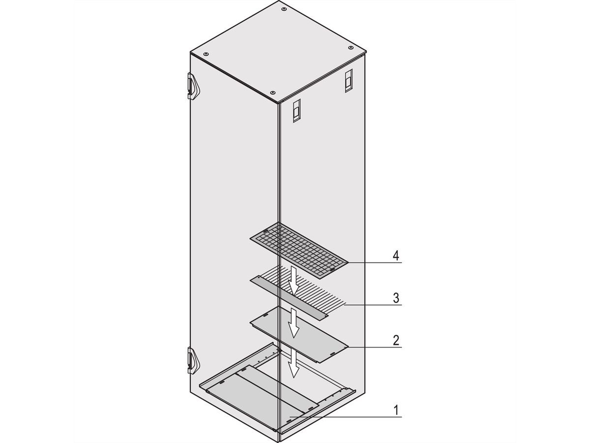 BASE PLATE 600W 1100D RAL7021