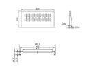VALUE 19"-Fixed Shelf, 440 x 250mm, max. 10kg, 1U, U-Shape, black