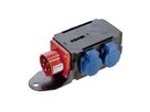 BACHMANN CEE Adapter 16A 400V , 3x geaard stopcontact IP44
