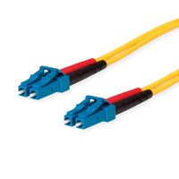 TELEGÄRTNER FO Duplex Patch Cables 2x E9/125 OS2, 1x LC Duplex - 1x LC Duplex, yellow, 1 m