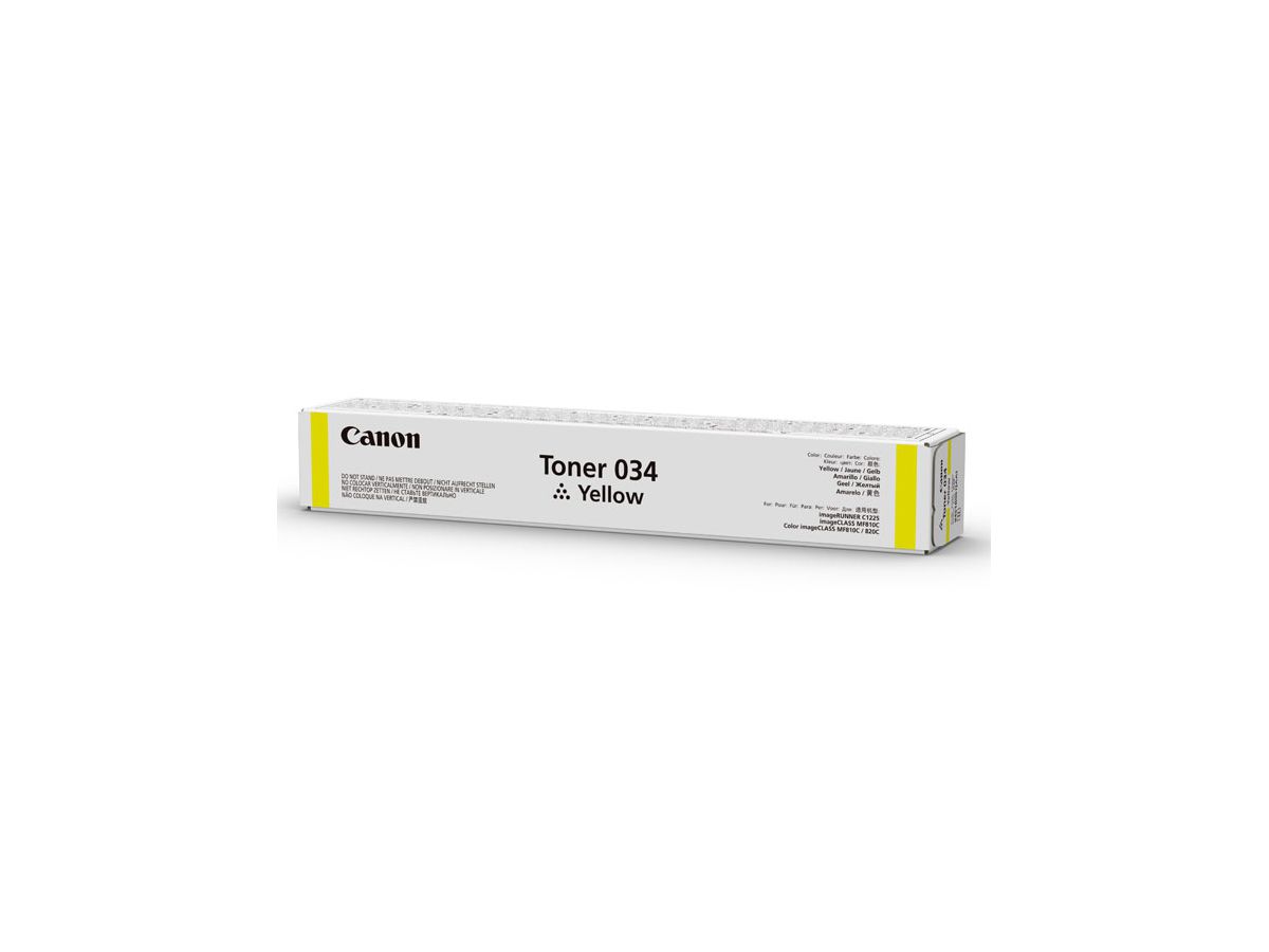 Canon 034 tonercartridge 1 stuk(s) Origineel Geel