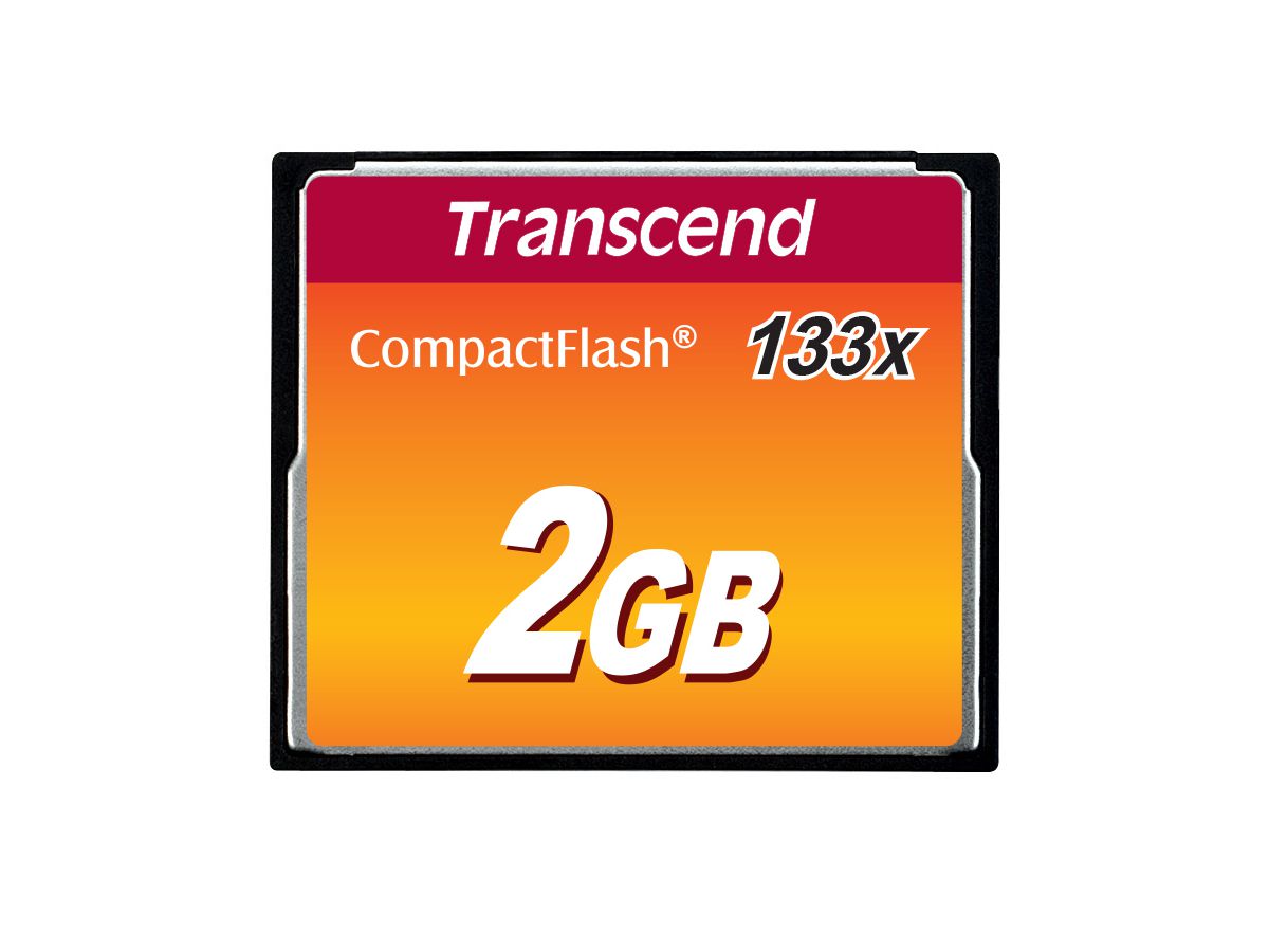 Transcend TS2GCF133 flashgeheugen 2 GB CompactFlash MLC