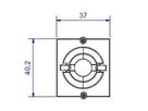 BACHMANN frame 1xKBD Ø 11 mm