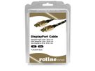 ROLINE GOLD DisplayPort Kabel, DP M/M, Retail Blister, 1 m
