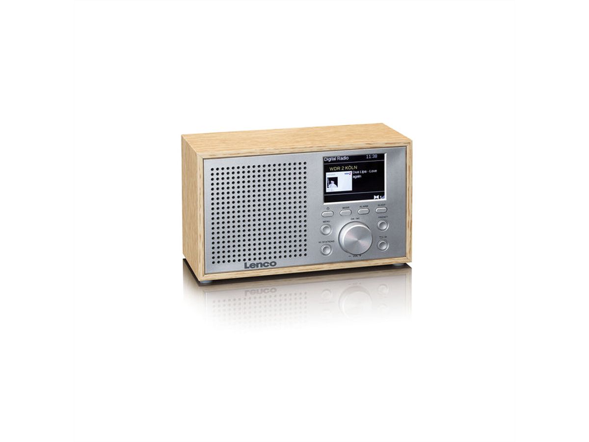 Lenco DAB+ Radio DAR-017WD houtkleur, FM, BT