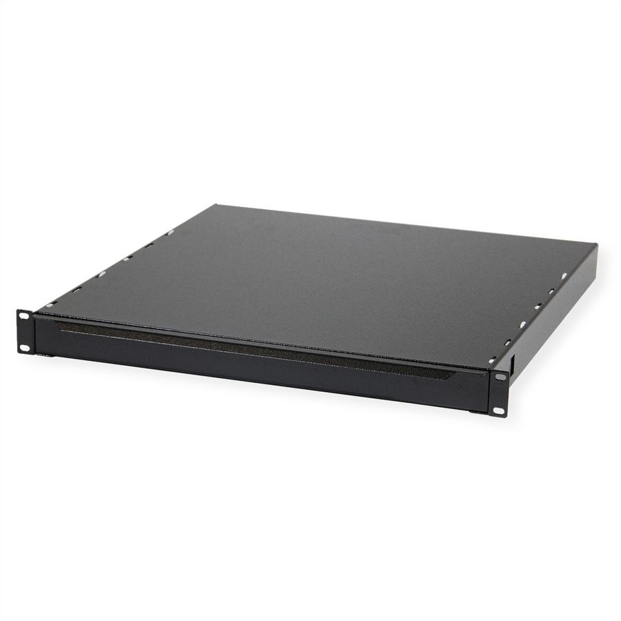 19"-Tastatureinschub 1 HE ohne Tastatur, schwarz