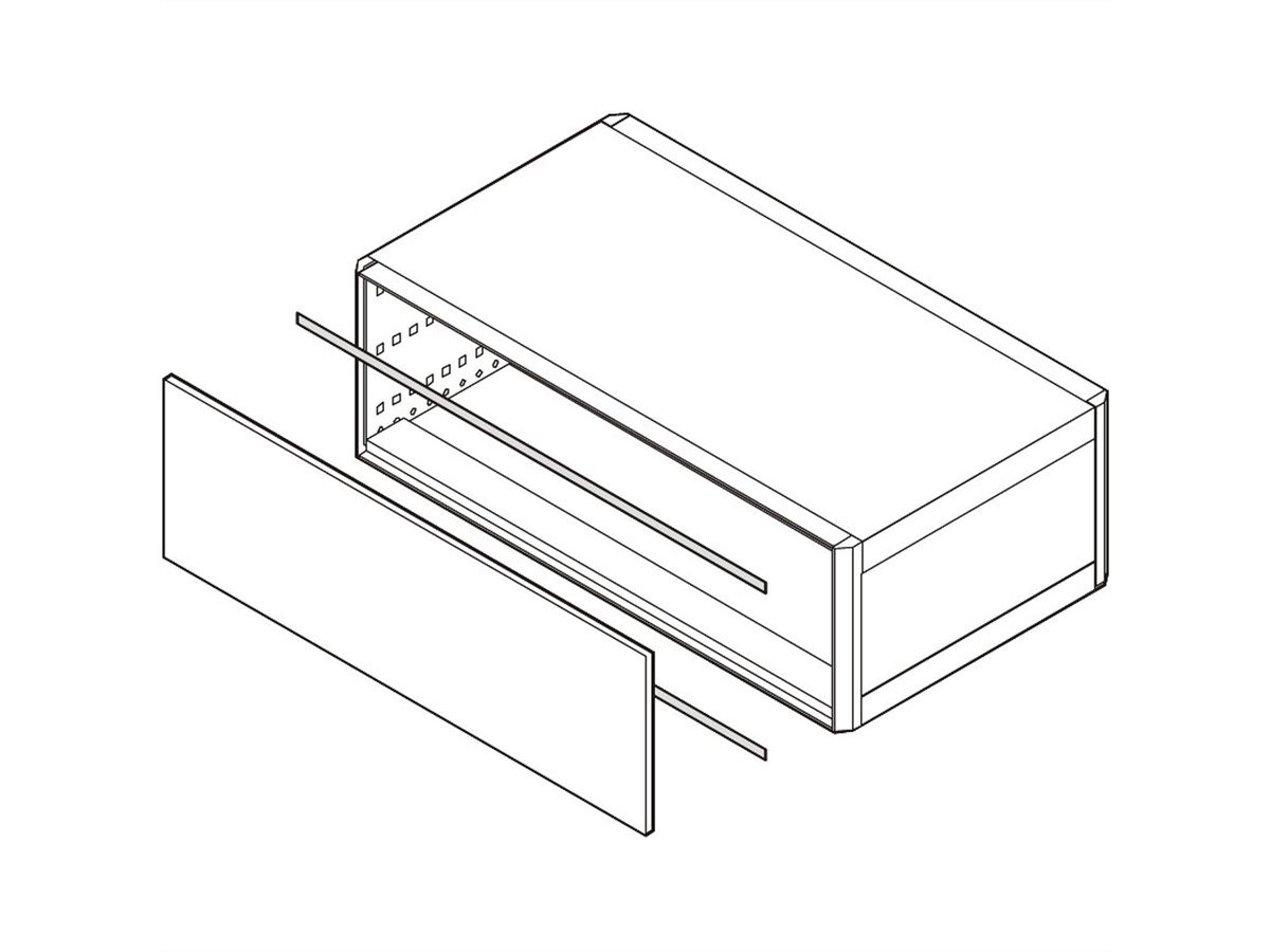 SCHROFF EuropacPRO EMC-afschermingskit voorpaneel/achterpaneel naar horizontale rail, 42 pk, 10 stuks