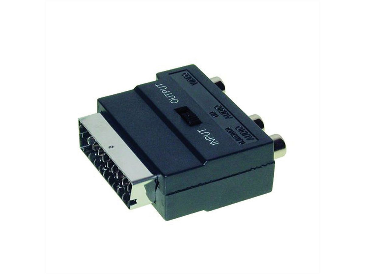 Scart Adapter,schakelaar Input/Output