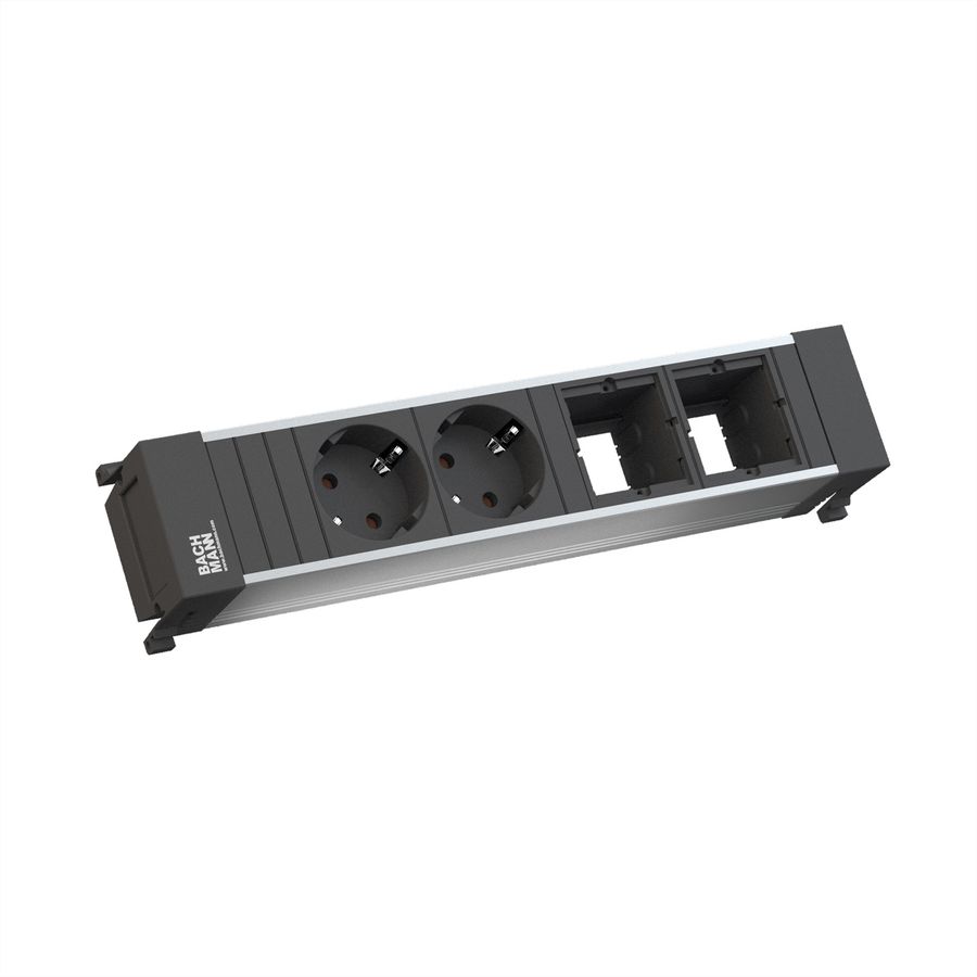 BACHMANN POWER FRAME Medium 2x earthing contact 2x ABD