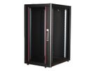 ROLINE 19-inch netwerkkast Basic 22 U, 600x800 BxD Glazen deur zwart