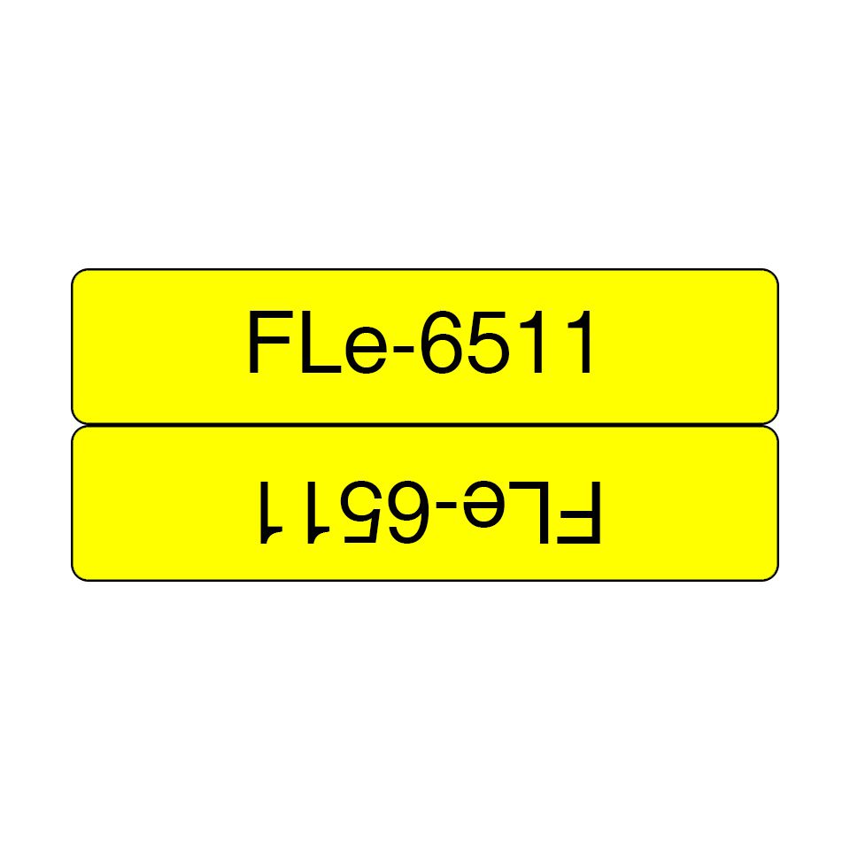 Brother FLE-6511 label-making tape Black on yellow
